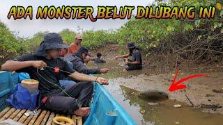 Rekor! Tarik Tambang dengan belut Laut Monster penghuni pulau Nusakambangan | Big Eel fishing