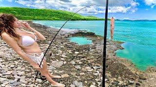 Fishing A Tropical Caribbean Island