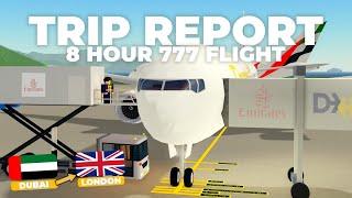 PTFS Full Flight! | Emirates 777-300ER (ECONOMY) | Real Sounds!  | Dubai - London via Oslo