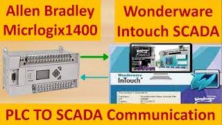 HOW TO COMMUNICATE WONDERWARE INTOUCH SCADA WITH ALLEN BRADLEY PLC?