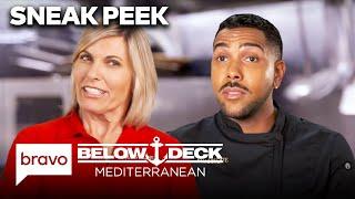 SNEAK PEEK: Chef Jono Shillingford Feels The Pressure | Below Deck Mediterranean (S9 E3) | Bravo