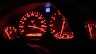 BMW E36 325i Night Drive (Near Vmax on Public roads)