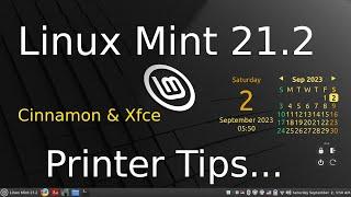 Linux Mint 21.2 - Cinnamon & Xfce - Printer tips.