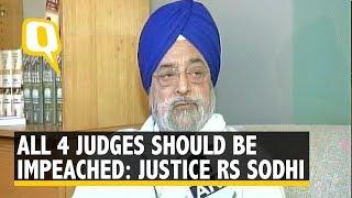 Retd Justice RS Sodhi calls the 4 judges press meet an immature behaviour | The Quint