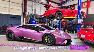 Twin-Turbo Lamborghini Huracan Performante | The proper way to lower your LAMBO!