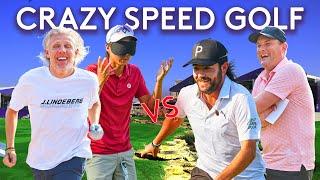 CRAZY Three-Hole Speed Race | Jimmy Bullard & Min Woo vs. Tubes & Hidalgo @GOLFLIFECREW