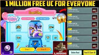 1,000000 Million Free UC For Everyone | New Free UC Event Get Free UC | PUBGM