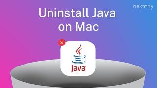 How to uninstall Java on Mac
