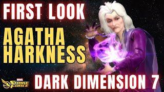 First Look at Reworked Agatha All Along Dark Dimension 7 Marvel Strike Force MSF