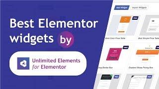 Top Elementor Widgets by Unlimited Elements for Elementor