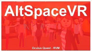 Red social Realidad virtual AltSpace VR Oculus Quest Castellano Español