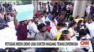 Petugas Medis Demo Usai Dokter Magang Tewas Diperkosa