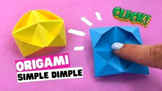 How to make origami DIY SIMPLE DIMPLE [origami fidget toy]