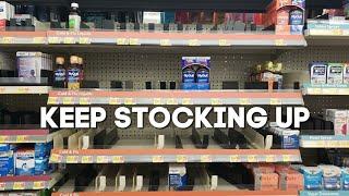 food shortage, price increases, shrinkflation, fuel cost - prepper pantry