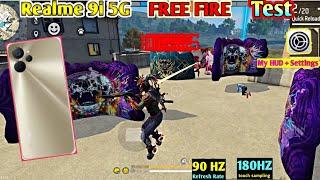 Realme 9i 5G Free Fire Gameplay + Heating + Battery Drain Test | Realme 9i 5G Gaming Test. free fire