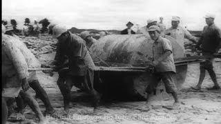 Historic Archival Stock Footage WWII - Chinese Manpower Carves Airfield