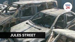 WATCH | Several vehicles torched during #ZumaUnrest in Jeppestown