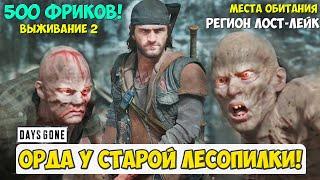 ОРДА У СТАРОЙ ЛЕСОПИЛКИ! 500 ФРИКОВ! Лост-Лейк. Место обитания. #daysgone #oldsawmill #horde