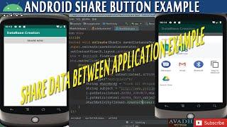 share button example in android studio | how to add share button in android app | android studio