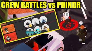 Roblox Jailbreak CREW BATTLES vs @phindrblx