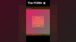 Building a Contact Form ️ with HTML, CSS & JavaScript