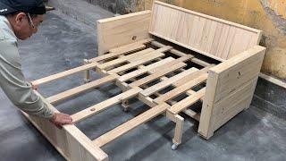 Amazing Skills And Techniques Woodworking Easy Ingenious - How To Build A Sofa Combined Compact Bed