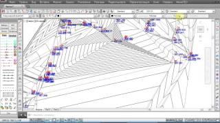 Создание ЦММ и горизонталей в Автокаде