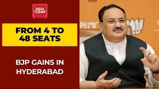 BJP Gains Big In Hyderabad Municipal Corporation Poll; Expands Its Presence From 4 Seats To 48