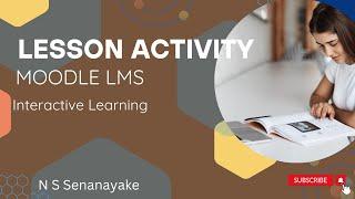 How to set up a lesson activity in Moodle