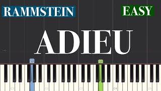 Rammstein - Adieu Piano Tutorial | Easy