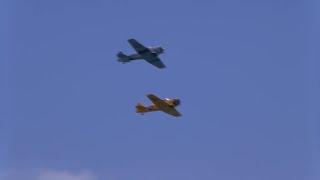 Planes pass Myrtle Beach coast during Salute From the Shore flyover