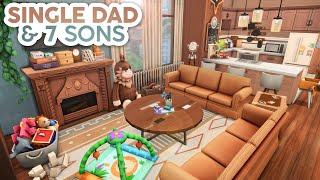 Single Dad & 7 Sons // The Sims 4 Speed Build: Apartment Renovation