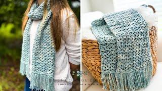 Crochet V-Stitch Scarf Pattern