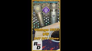 Vintage Neumann U87 vs U47 Diy Clone | Microphone Shootout #shorts