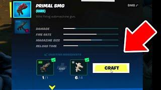 Craft Primal weapons using bones and makeshift weapons Fortnite
