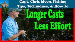 How to cast a spinning rod farther (with less effort)