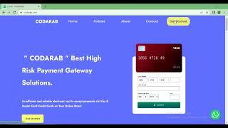 Codarab Card Processing Payment Gateway For WooCommerce (No registered business required)