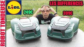 PARKSIDE TONDEUSE ROBOT LIDL PMRA 20-LI B2 vs PMRDA 20-Li B2 lequel choisir ? les différences