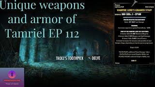 Unique Weapons and Armors of Tamriel EP 112 Vampire Lord's Gnawed Staff (Vampire Lord's set)