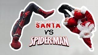 Santa VS Spiderman In Real Life (Parkour)