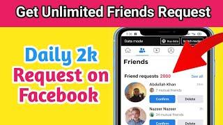 How to get unlimited friend request on facebook 2023 | get unlimited followers on facebook | No app