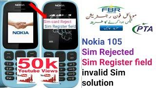 Nokia 105 TA-1034 sim rejected || PTA online Tax FBR Part 1 ||fbr pta tax pay online fbr mobile Tax