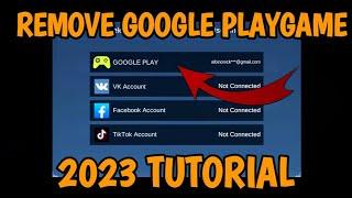 HOW TO REMOVE GOOGLE PLAY GAMES IN MOBILE LEGENDS 2023 TUTORIAL