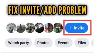 Fix Facebook Invite & Adding Members Problem Solved 2024