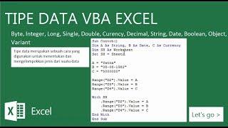 Excel VBA Data Types Identifying