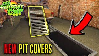 I INSTALLED NEW PIT COVERS IN THE GARAGE - My Summer Car Story [S3] #163 | Radex