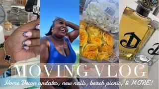 MOVING VLOG | EXCITING NEWS!!! + HOME DECOR UPDATES + BEACH PICNIC & MORE | GeneiaLacole