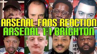 ANGRY  ARSENAL FANS REACTION TO ARSENAL 1-1 BRIGHTON | FANS CHANNEL