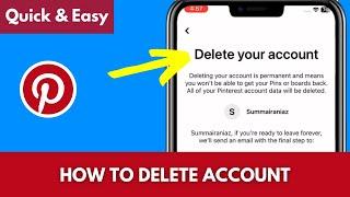 How to DELETE Pinterest ACCOUNT