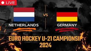 Germany Vs Netherlands Hockey Live | Euro Hockey U21 Championship 2024 Semi-Finals